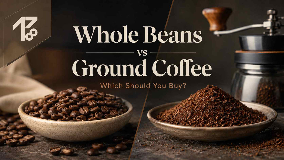 whole coffee beans vs ground coffee