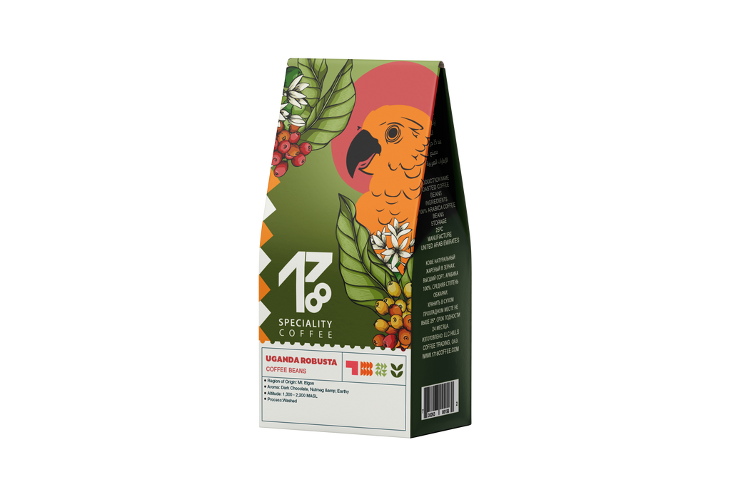 Uganda Robusta coffee bag — 1718 Coffee Dubai