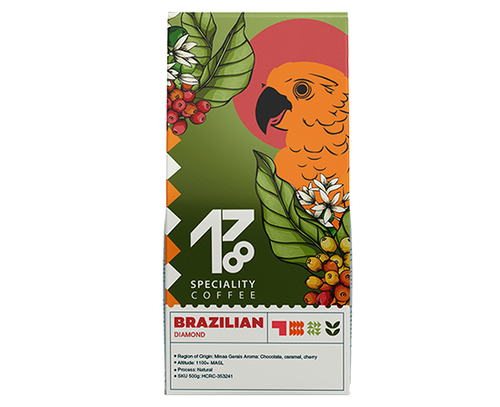 Brazil specialty coffee beans full bag view — 1718 Coffee Dubai