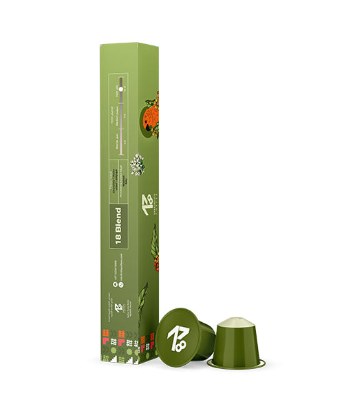 18 Plus blend coffee capsule Nespresso pod — 1718 Coffee Dubai
