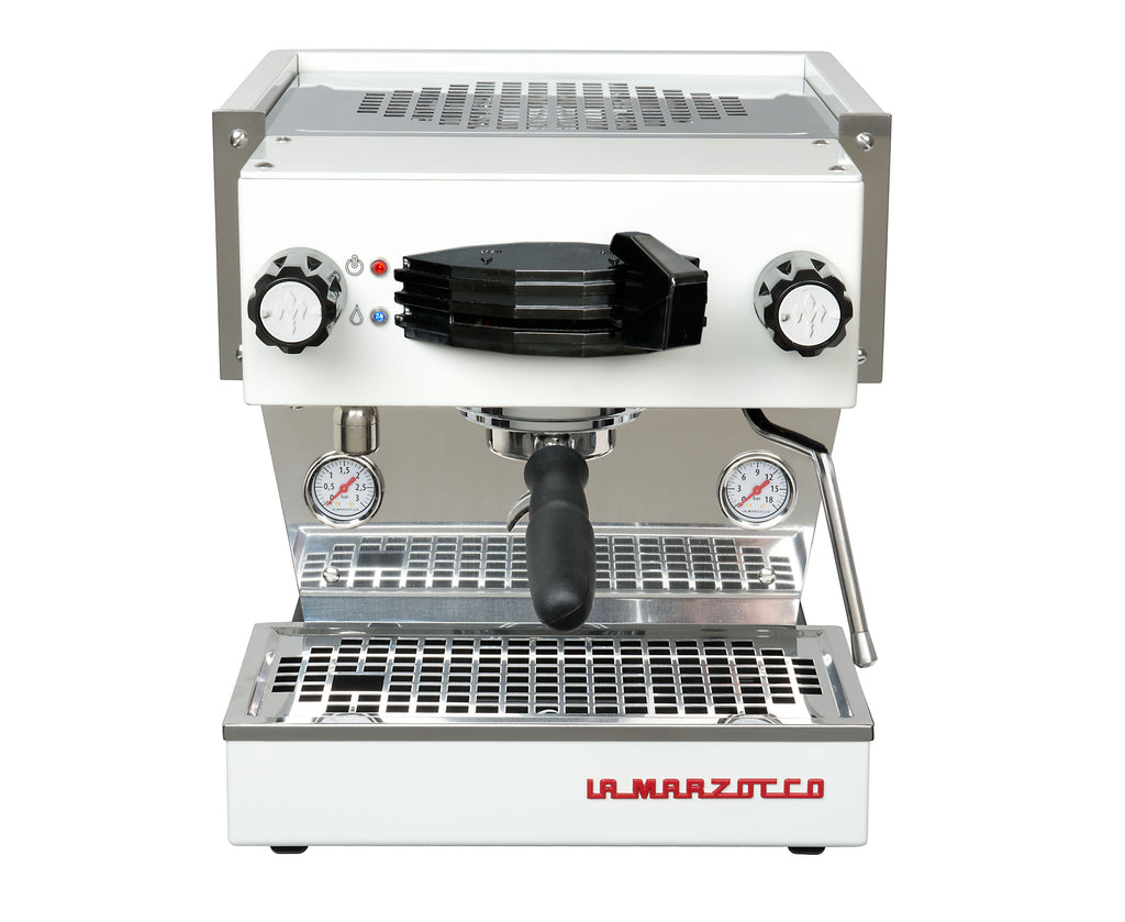 La Marzocco Linea Mini White home espresso machine front — 1718 Coffee Dubai